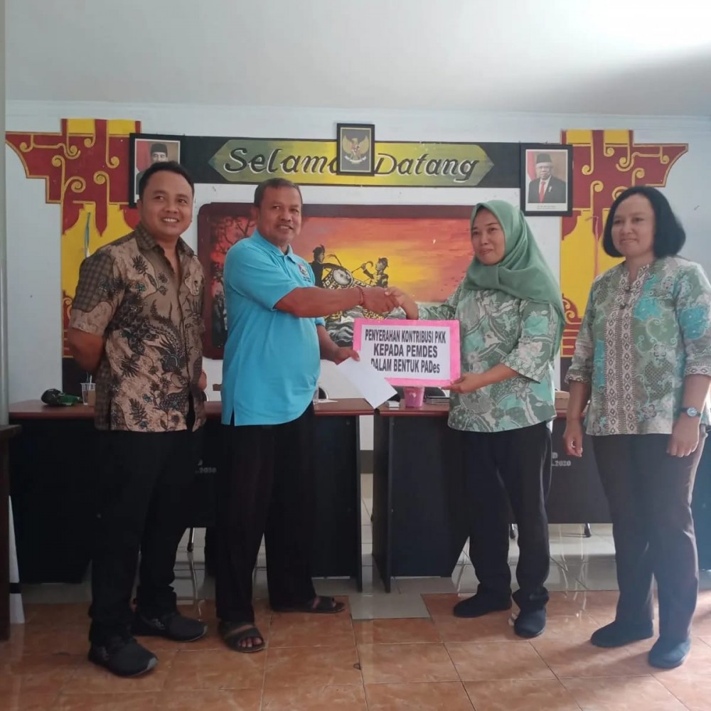 PEMERINTAH DESA SURANADI MENERIMA KONTRIBUSI DARI UNIT USAHA UP2K TP.PKK DESA SURANADI TAHUN 2023